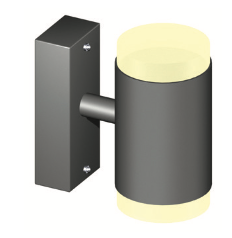 Lampe forme Cylindre LED (PARE-VENT ÉLÉGANCE)
