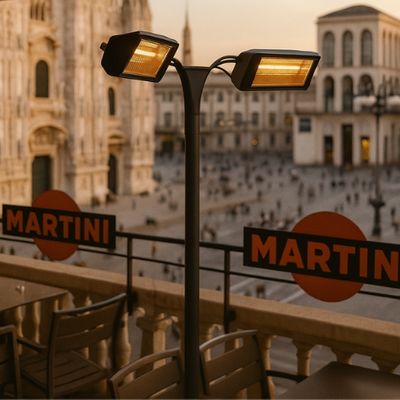Chauffage infrarouge pour terrasses de restaurant