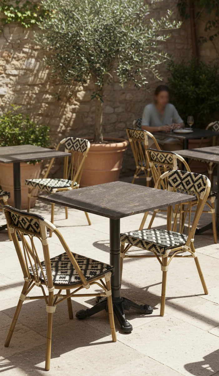 Plateau de Table Extérieur Compact 10mm Rond ou Carré – Image 3