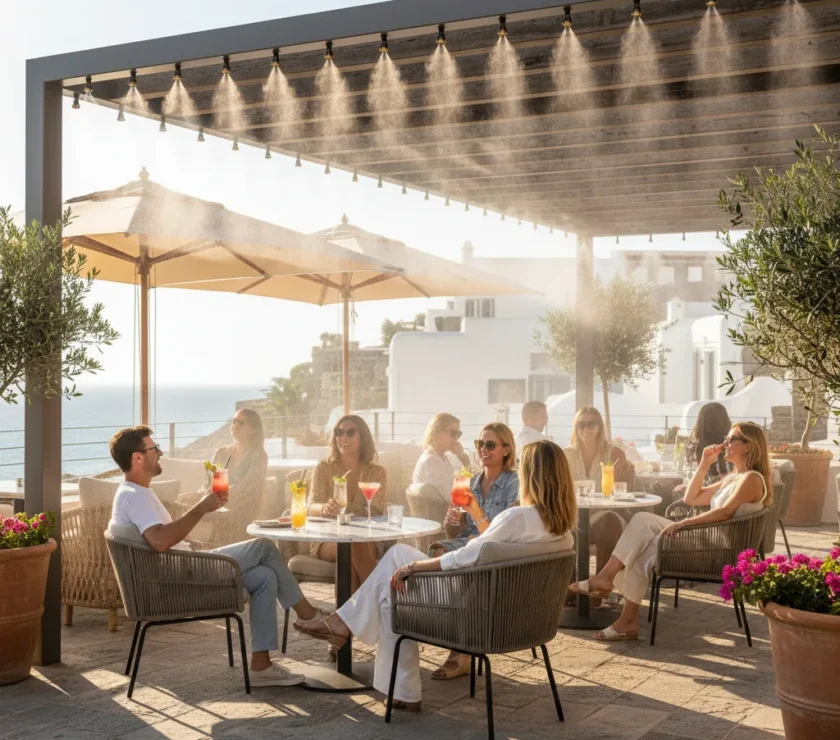Guide du brumisateur haute pression restaurant | E-TERRASSES - guide brumisateur haute pression restaurant