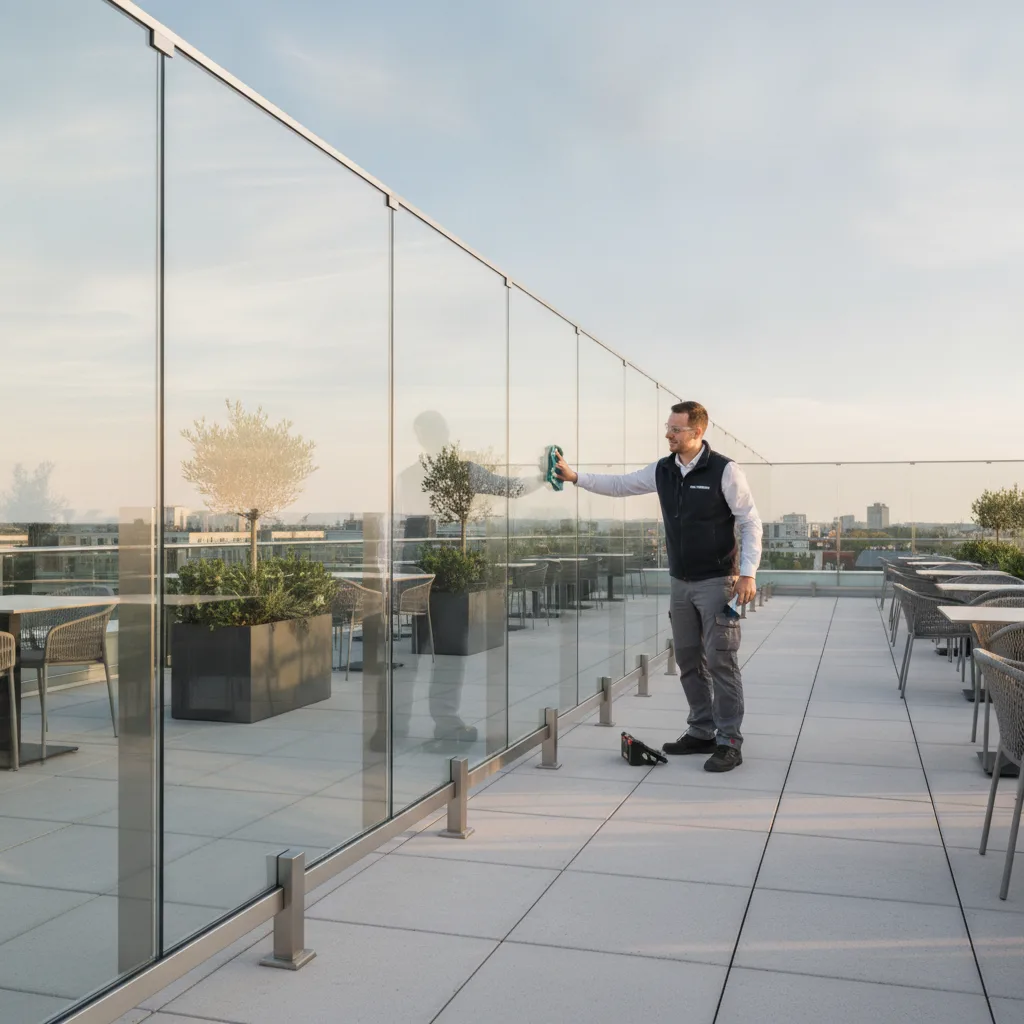 installation pare-vent sur balcon restaurant