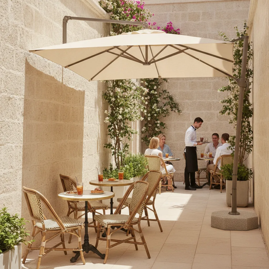 parasol mural vs déporté parasol mural vs déporté