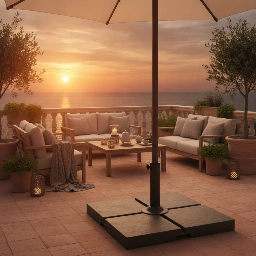 solutions d'ancrage pour parasol