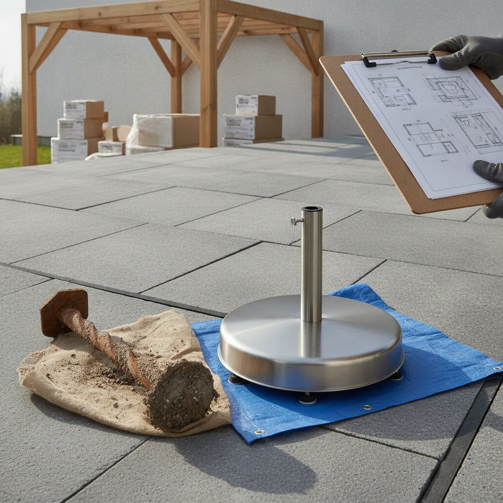 ancrage parasol professionnel