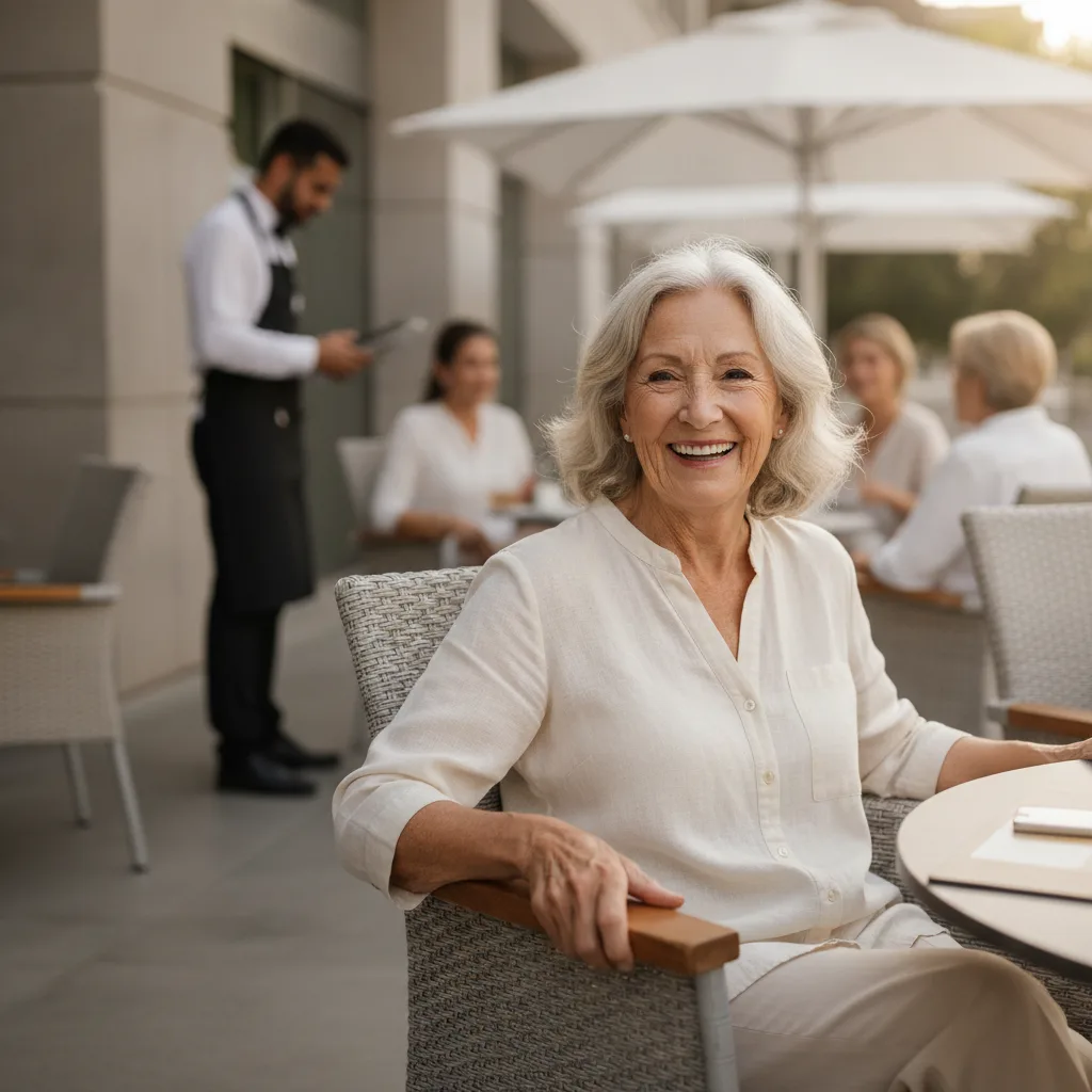 mobilier terrasse pour seniors