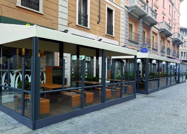 Paravent ÉVOLUTION Parigi H157 cm ou H180 cm pour Cafés, Hôtels, bars, restaurants et terrasses
