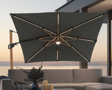 Parasol Professionnel Déporté 3x3 mètres Cannes