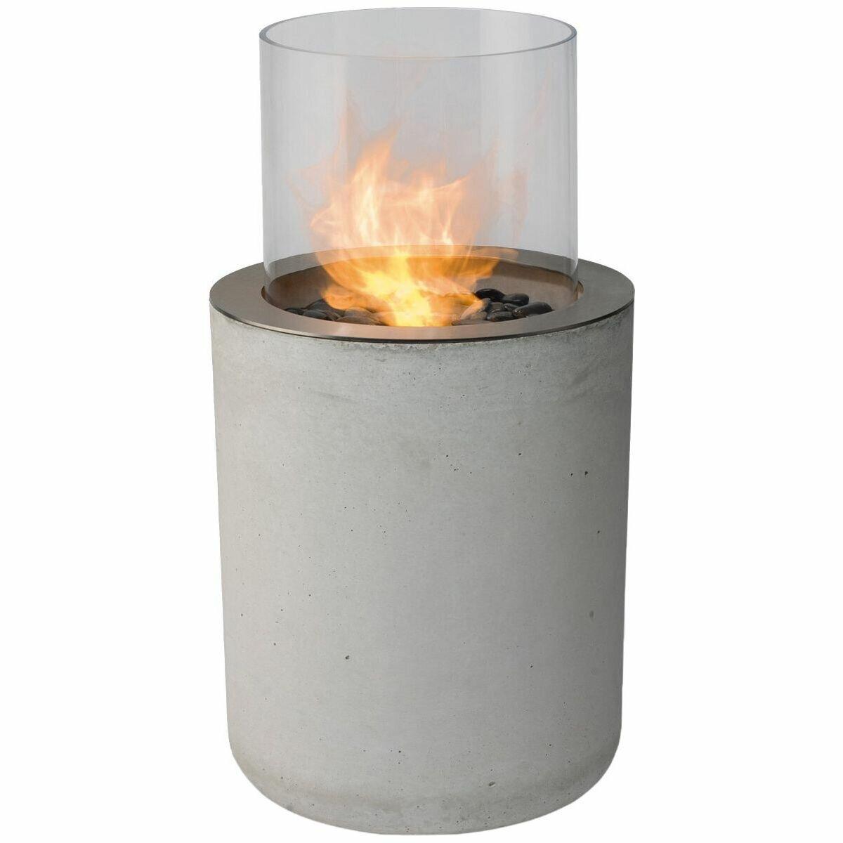Colonne de feu en béton à poser au sol