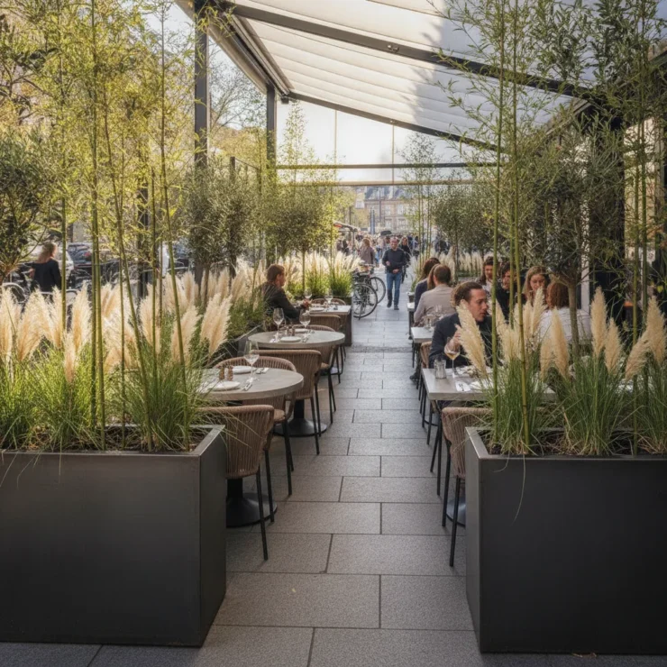 Paravent avec jardinière intégrée, le guide CHR 2026 - paravent jardiniere integree