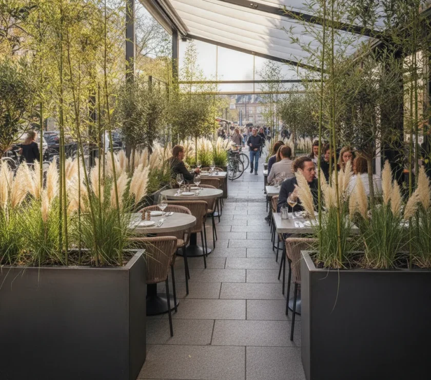 Paravent avec jardinière intégrée, le guide CHR 2026 - paravent jardiniere integree